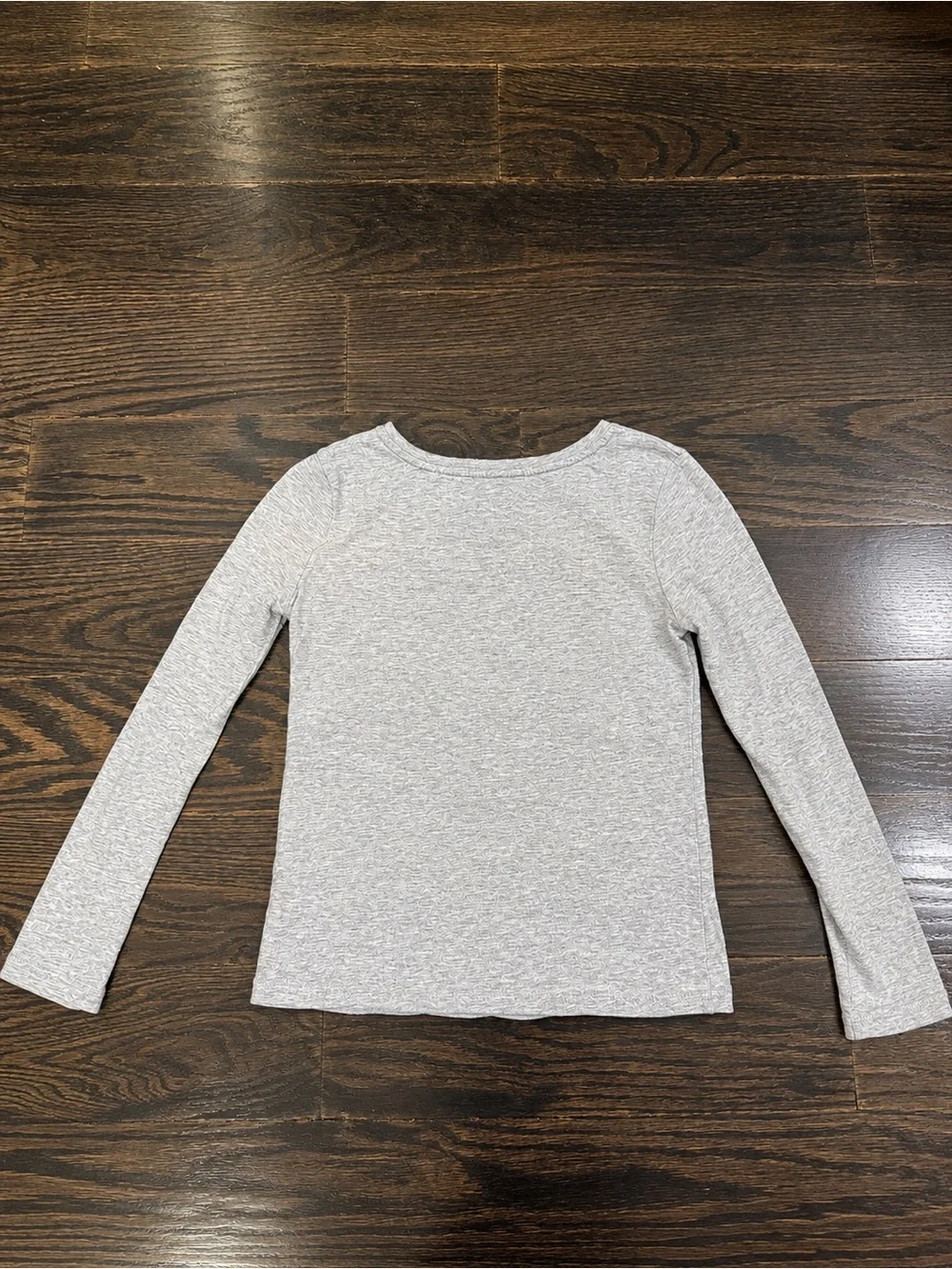 GAP Girls Grey Long-Sleeve Tee with Red & Navy Paris Graphic